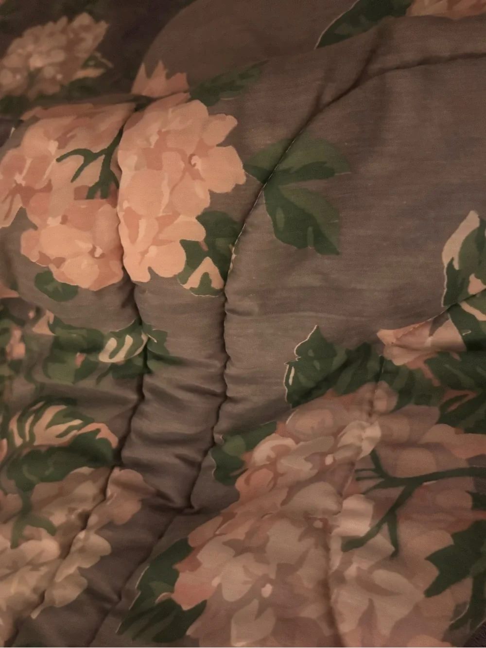 vintage Dan River floral hydrangeas comforter queen